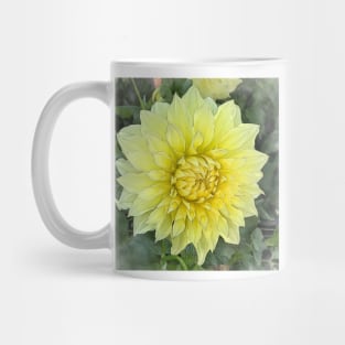 Dahlia Bloom Of Soft Yellow Mug